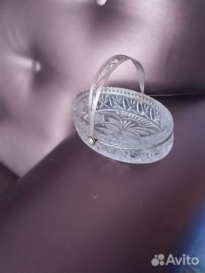 Хрустальная конфетница СССР