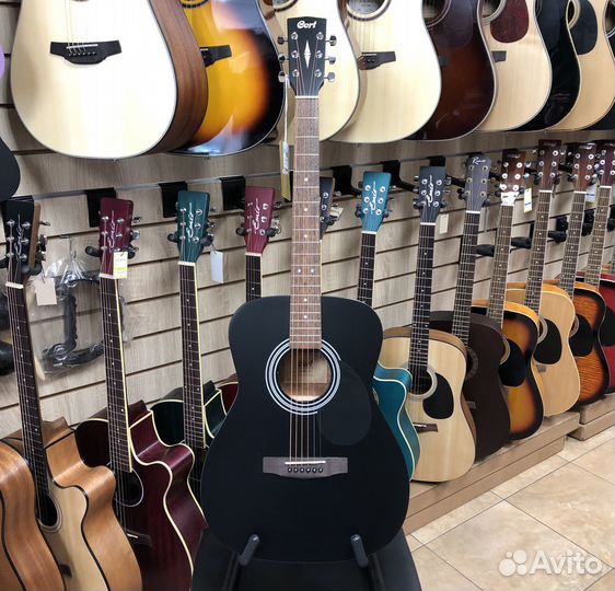 Акустическая гитара Cort AF510-BKS