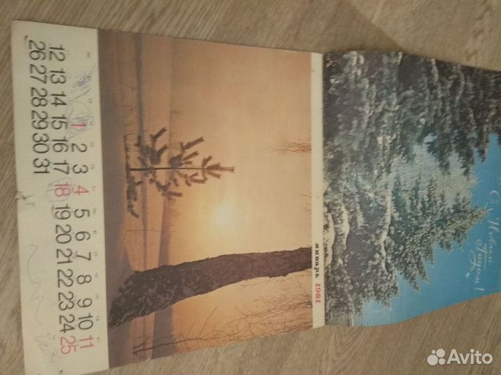 Календарь 1981 год