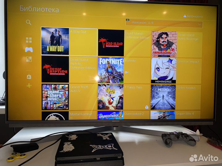 Sony playstation 4 slim с играми 1tb