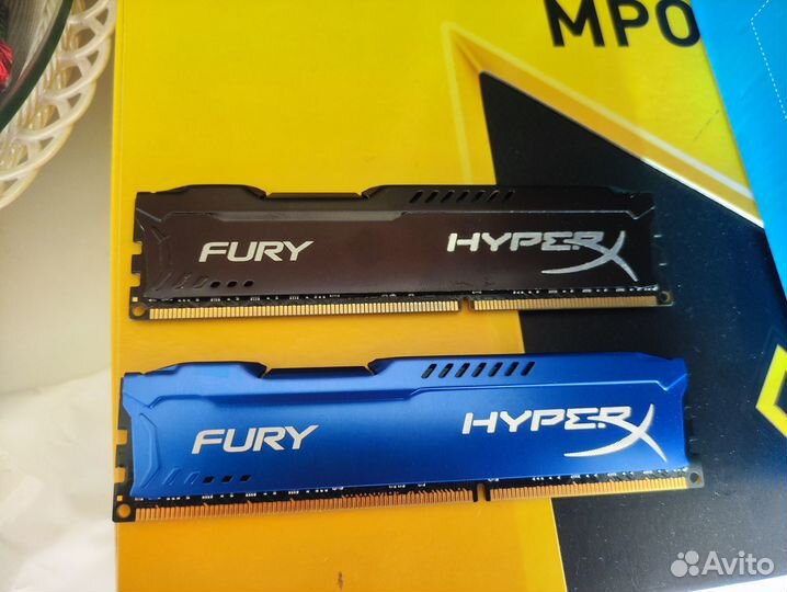 Оперативная память Kingston hyperx fury ddr3 (2х8Г