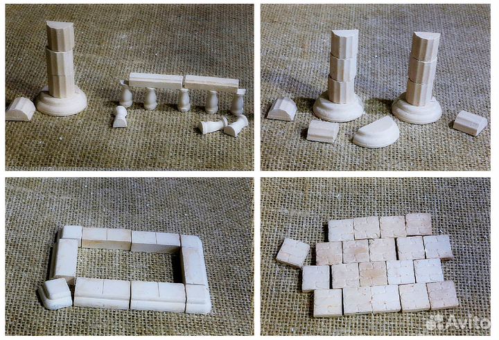 Мини кирпичики гипсовые. Конструктор для творчеств