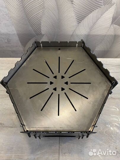 Печь 4 в 1 для казана, мангал, панель, очаг