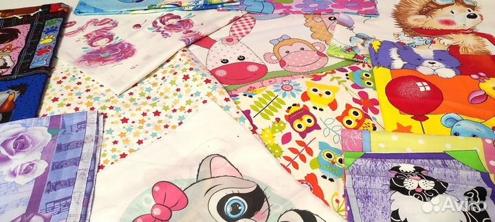 Лоскут детских тканей 100 хлопок