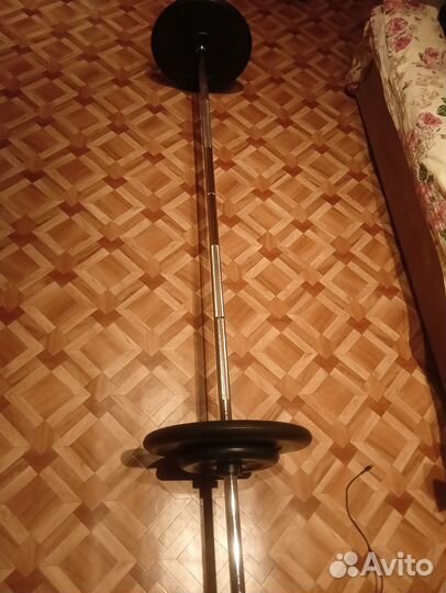 Штанга с блинами