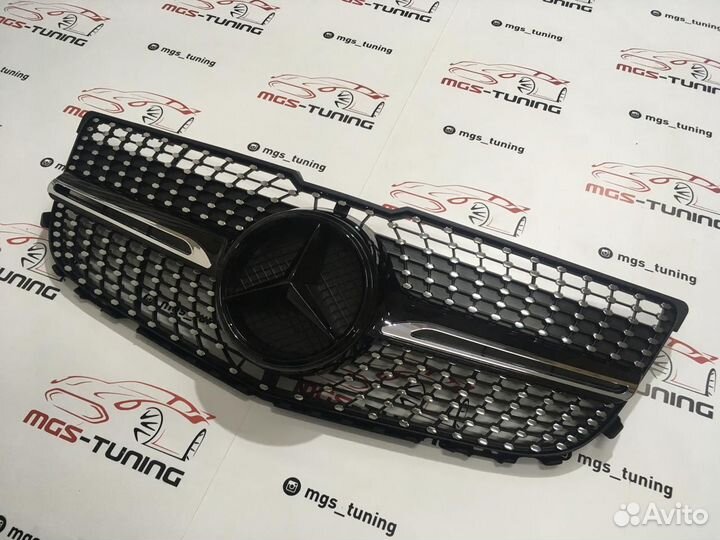 Решетка на Mercedes GLK 12-15г. Diamond Black