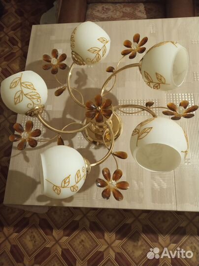 Люстра потолочная бу