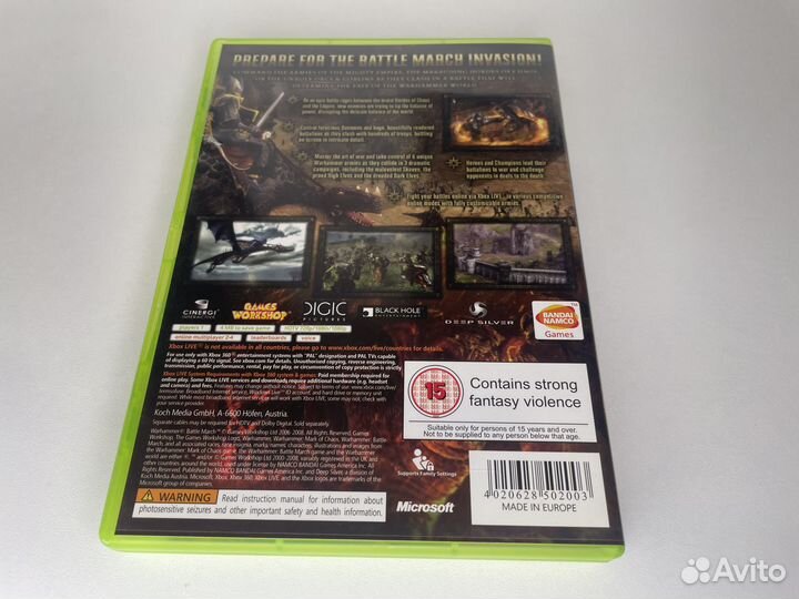 Warhammer Battle March XBox 360 (Оригинал \ PAL)