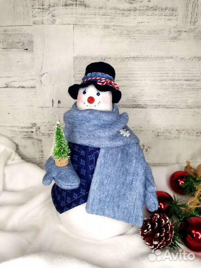 Снеговик интерьерная игрушка