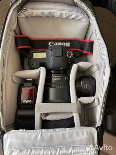 Canon EOS 6D + 2 объектива, вспышка, рюкзак