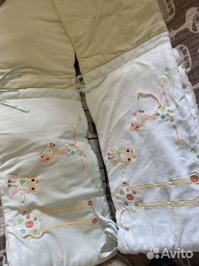 Бортики в кроватку + пододеяльник