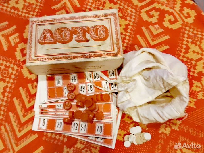 Настольная игра лото, СССР, изготовлено 1983 г