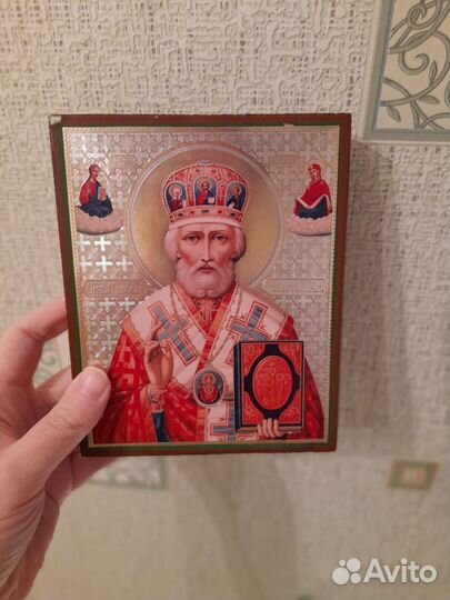 Иконы. Николай Чудотворец, Богородица, Михаил