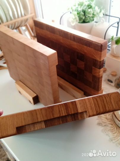 Доска разделочная торцевая из дуба, ясеня, бука