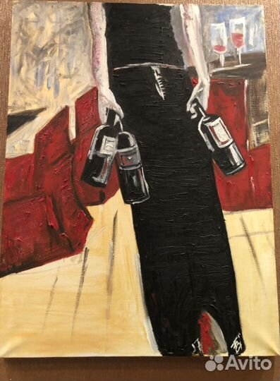 Картина маслом на холсте большая