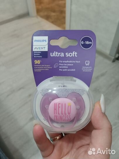 Соски пустышки avent, wee baby 6 18