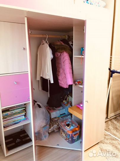 Кровать-чердак рв Мебель М-85 + матрас