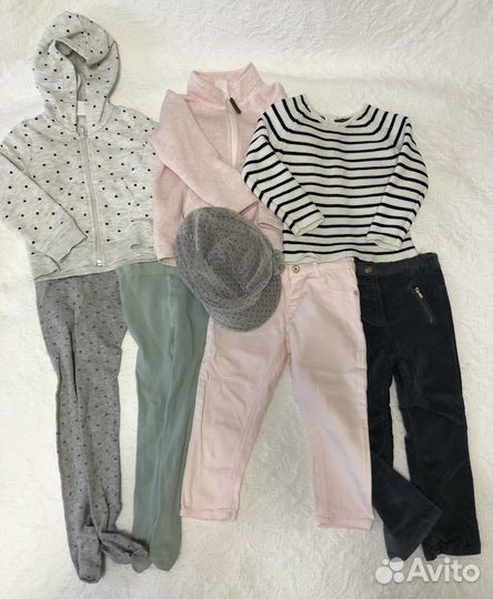 Капсула для девочки 92 (38шт). Zara, H&M, Kiabi