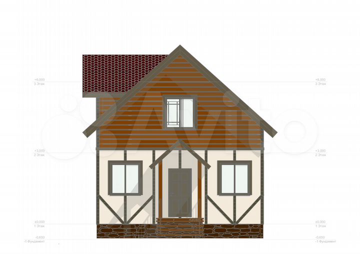 Дом 90 м² на участке 7 сот.