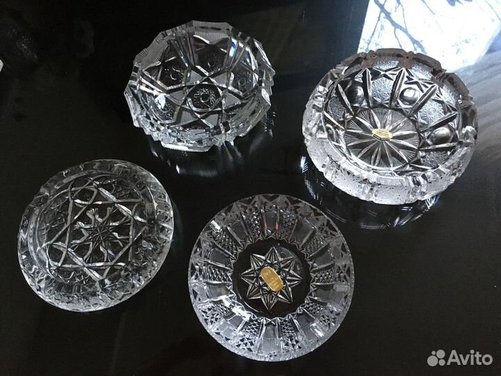 Пепельницы хрустальные Югославия,Чехия, СССР