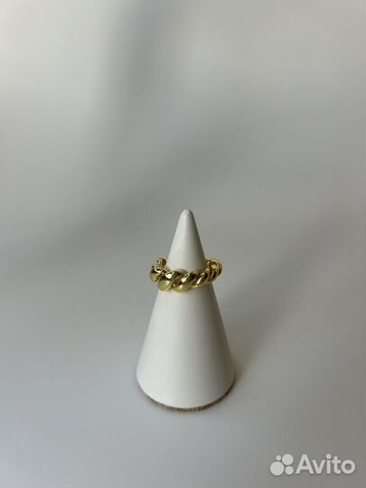 Кольцо в золоте Косичка