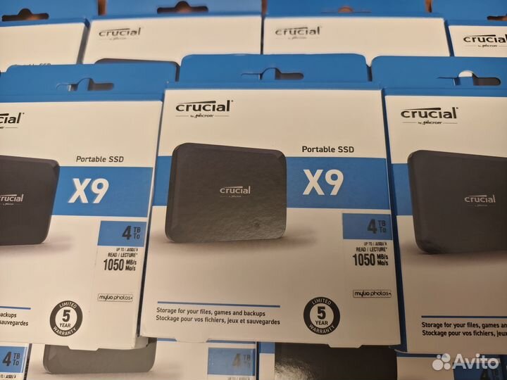 4TB USB-SSD Crucial X9 (1050MB/s) США