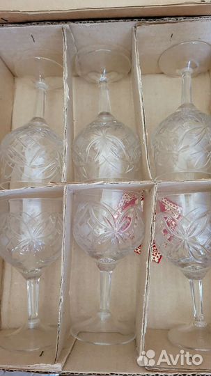 Бокалы для вина, хрусталь