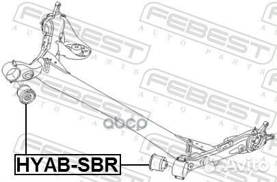 Сайлентблок балки моста зад прав/лев hyundai