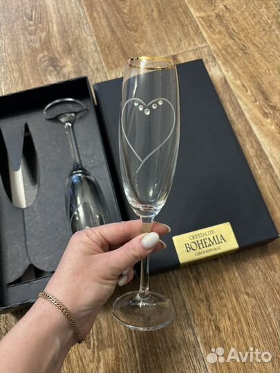 Фужеры свадебные cristalite bohemia