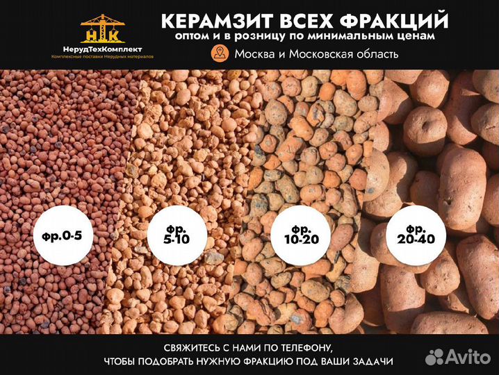 Керамзит всех фракций