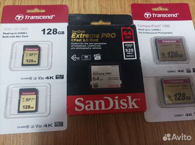 Карта памяти Transcend, SanDisk новая