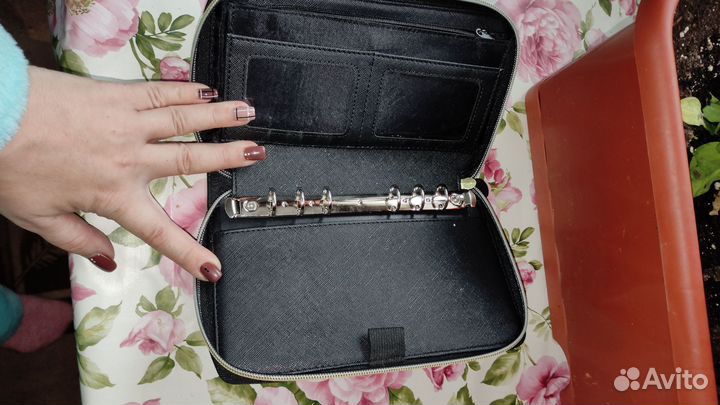 Барсетка, кошелек, на кольцах