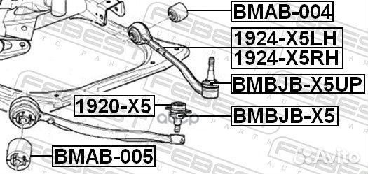 Пыльник опоры шаровой (BMW X5 E53 1999-2006) FE