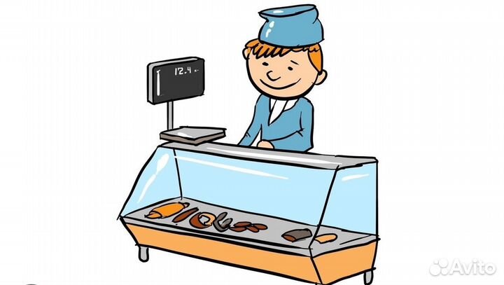 Продавец за прилавок