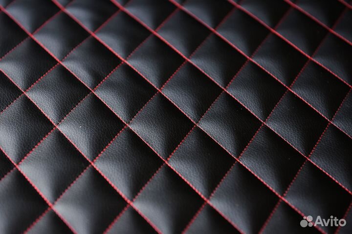 Экокожа ромб для перетяжки салона автомобиля