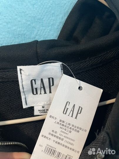 Зип худи GAP черный