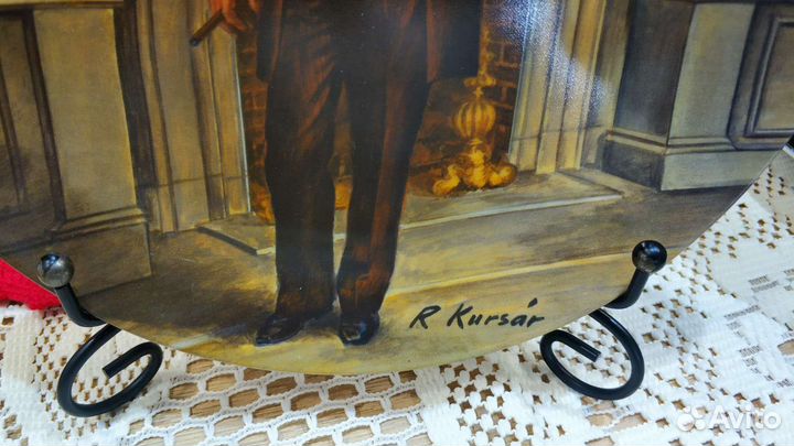 Декоративная тарелка Унесенные ветром Р. Курсар