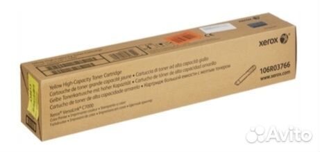 Оригинальный картридж Xerox 106R03766 желтый