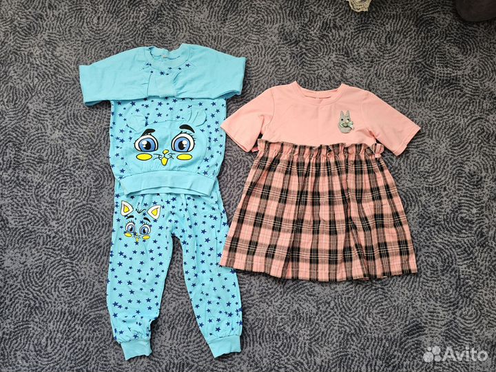 Одежда пакетом на девочку 110