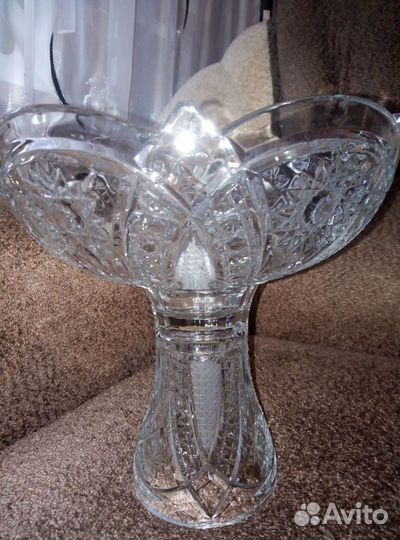 Ваза хрустальная, разборная. Новая