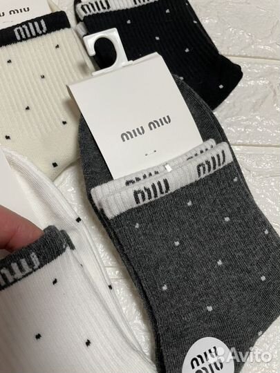 Новые носочки miu miu женские набор 5 пар