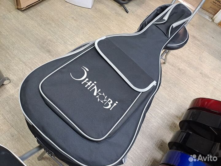 Гитара акустическая дредноут с чехлом