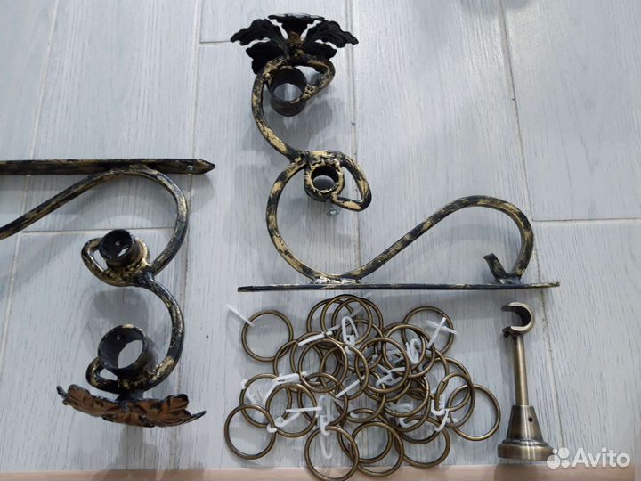 Карниз кованный двурядный