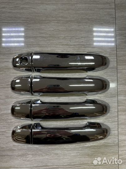 Хромированные накладки на ручки дверей Camry v50