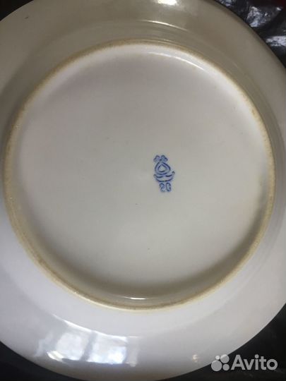 Тарелки с позолотой пирожковые СССР