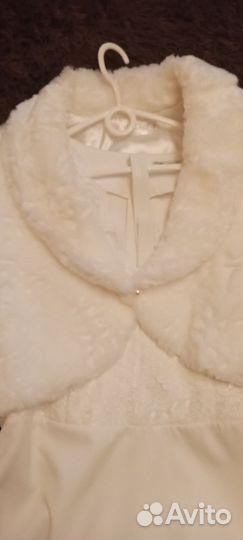 Шуба белая свадебная