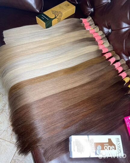 Волосы для наращивания славянка люкс премиум