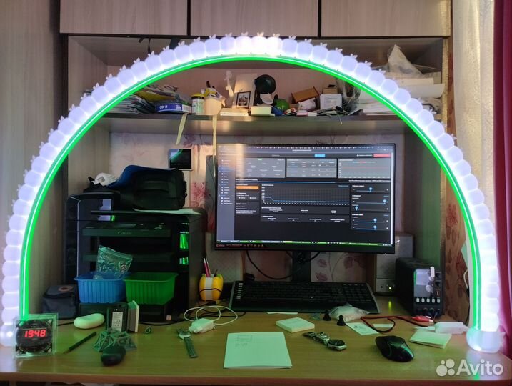 Лампа настольная арка яблок 3360 LED D1200