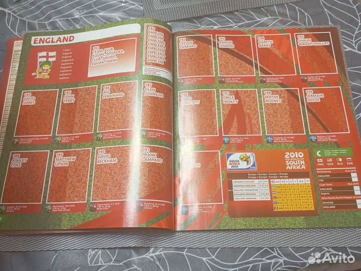 Альбом для наклеек panini fifa south africa 2010