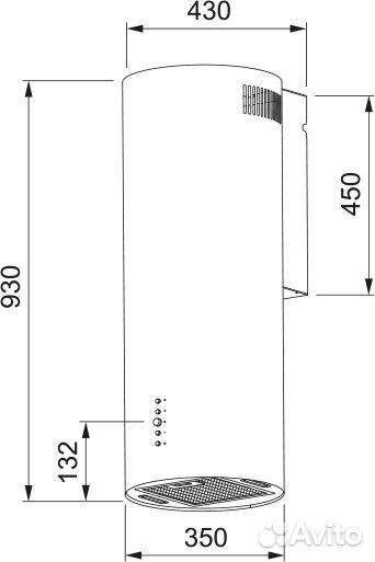 Вытяжка franke axis 35 WH (335.0706.919)